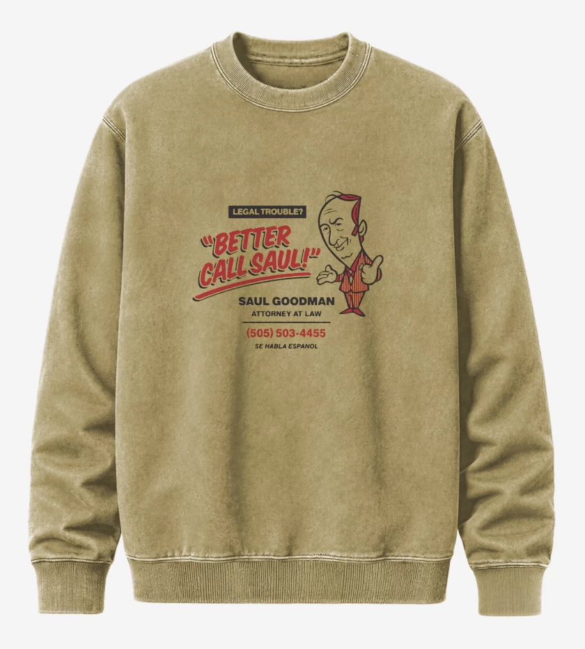 Poleron Polo Acid Wash Beige de Saul Goodman 