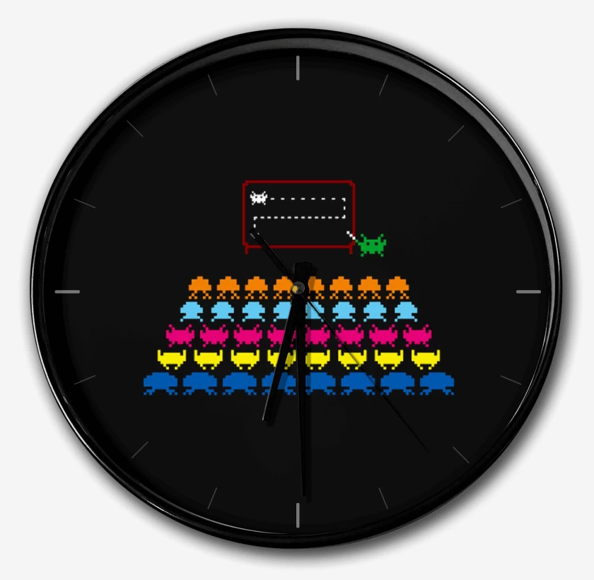 Reloj Negro de Invaders