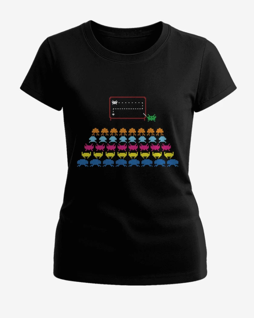 Polera de Mujer Negro de Invaders