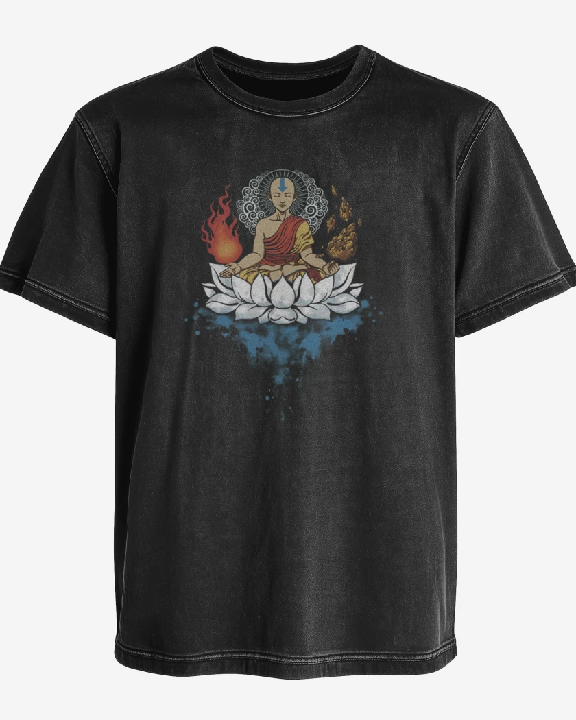 Polera desgastada Negro de Avatar 