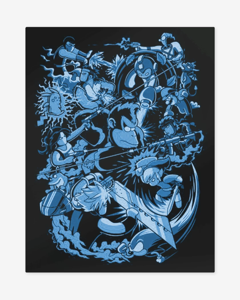 Print metalico Negro de Batalla real