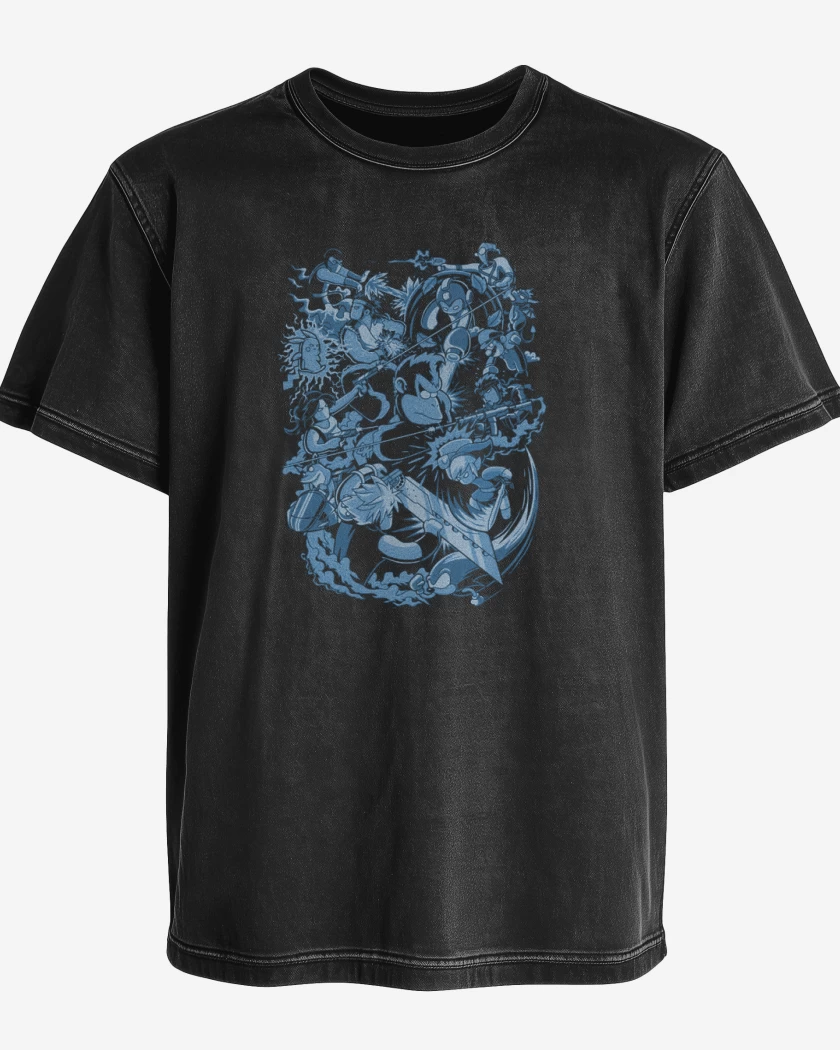 Polera desgastada Batalla real