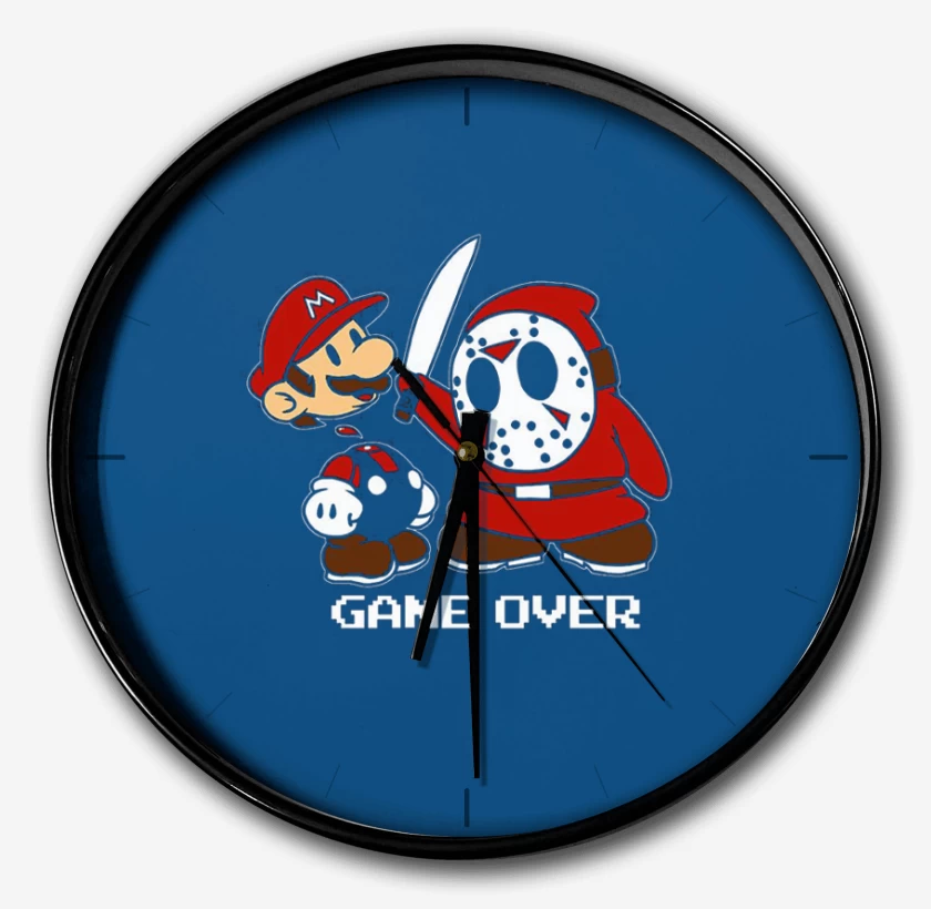 Reloj Azul Rey de Super bigote game over 