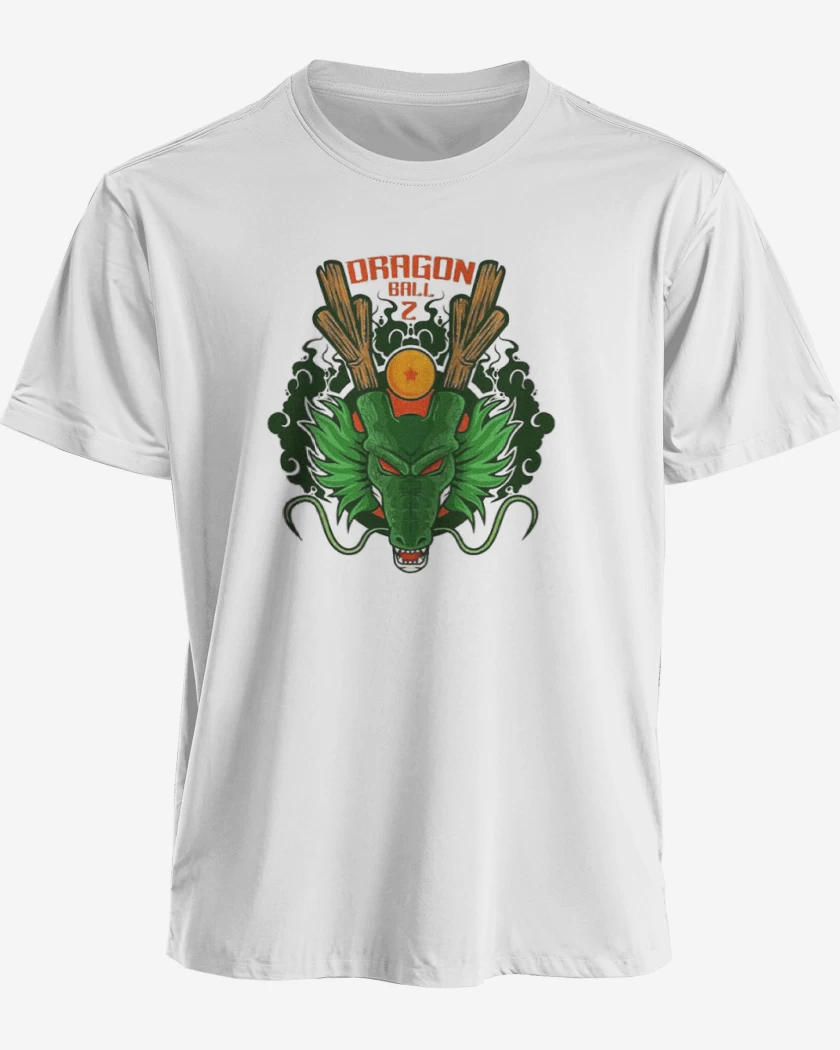 Polera premium Blanco de Shenlong dragon ball z
