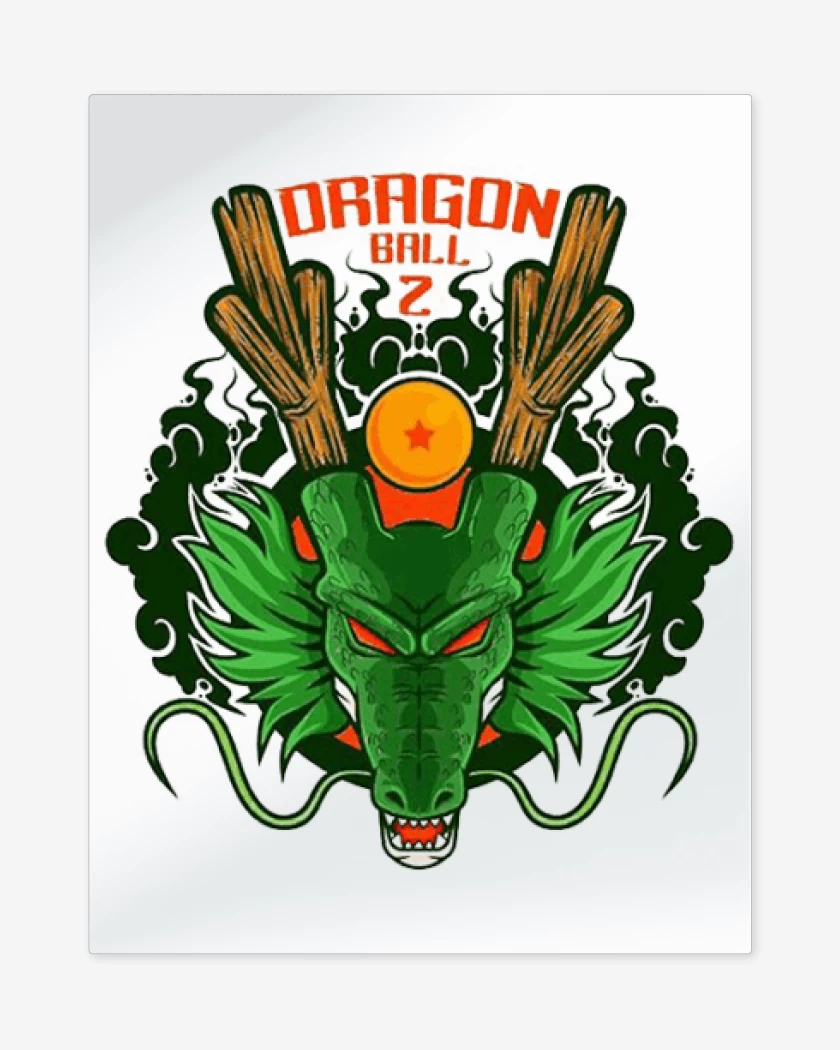 Print metalico Shenlong dragon ball z