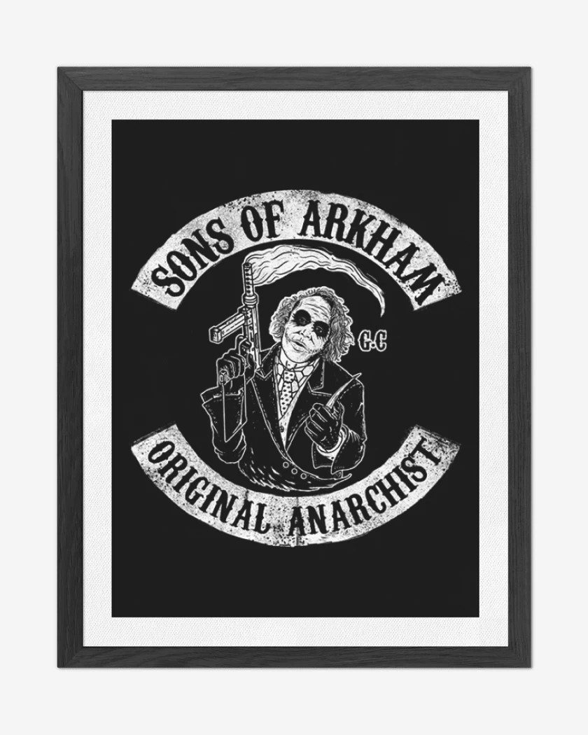 Cuadro decorativo Negro de Sons of arkham original anarchist