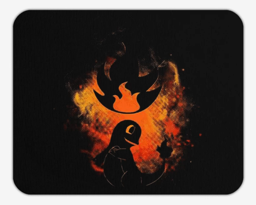 Mousepad Charmander orange 