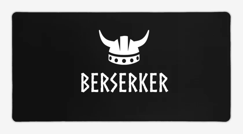 Mouse pad Gamer Negro de berserker 2