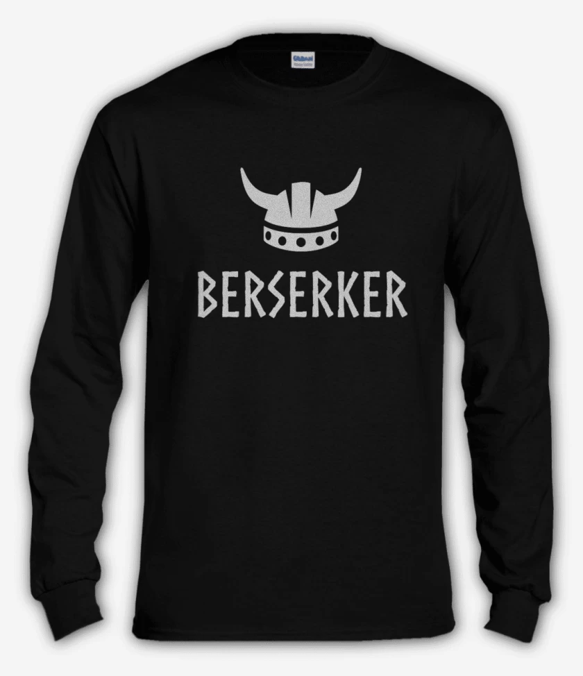 Polera manga larga Negro de berserker 2