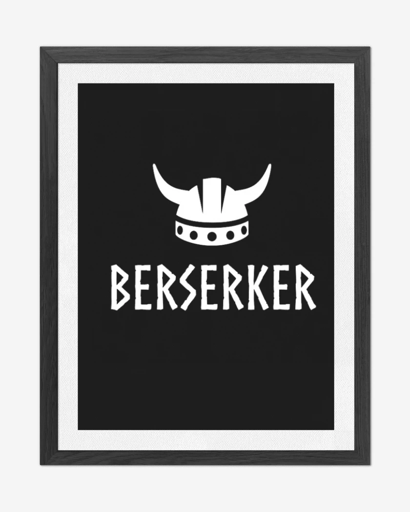 Cuadro decorativo Negro de berserker 2