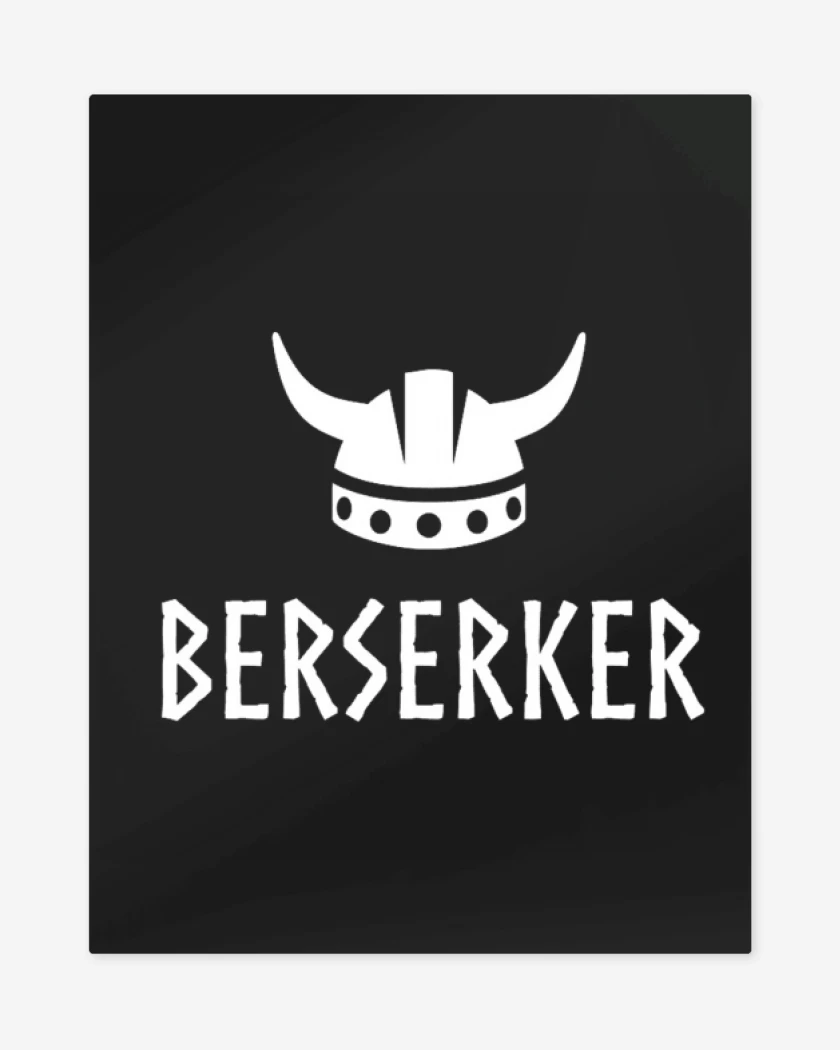 Print metalico Negro de berserker 2