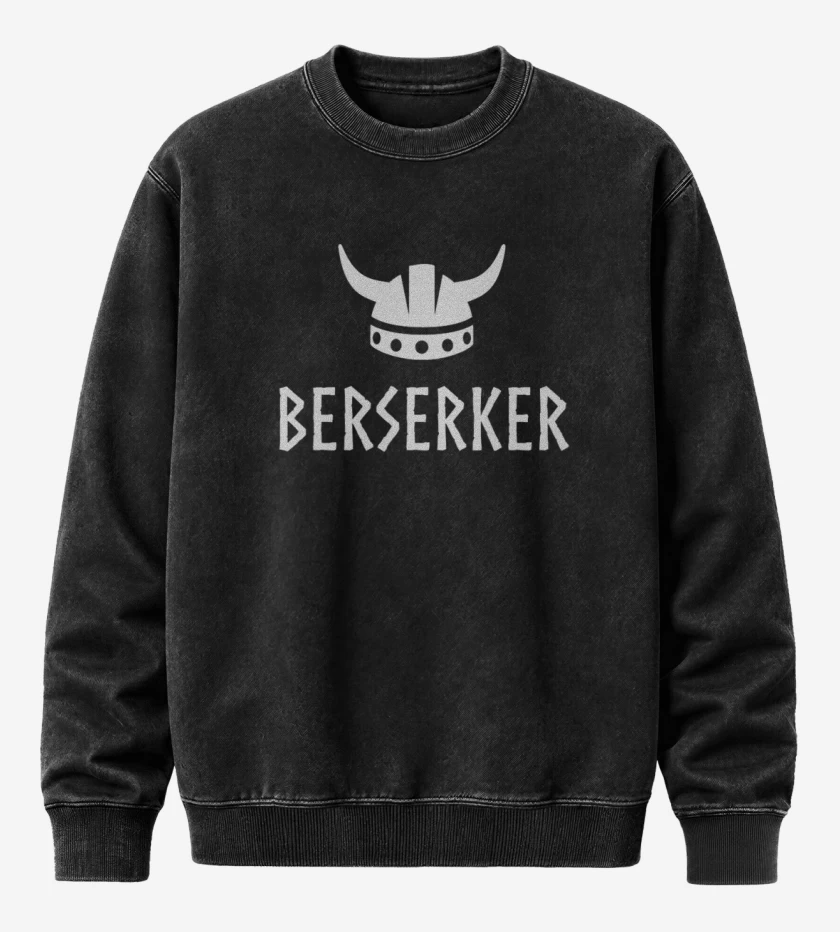 Poleron Polo Acid Wash Negro de berserker 2