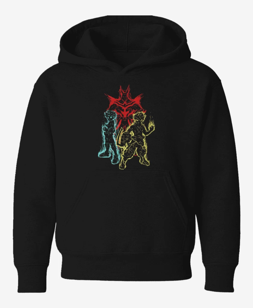 Poleron de niño Negro de boku no hero 4