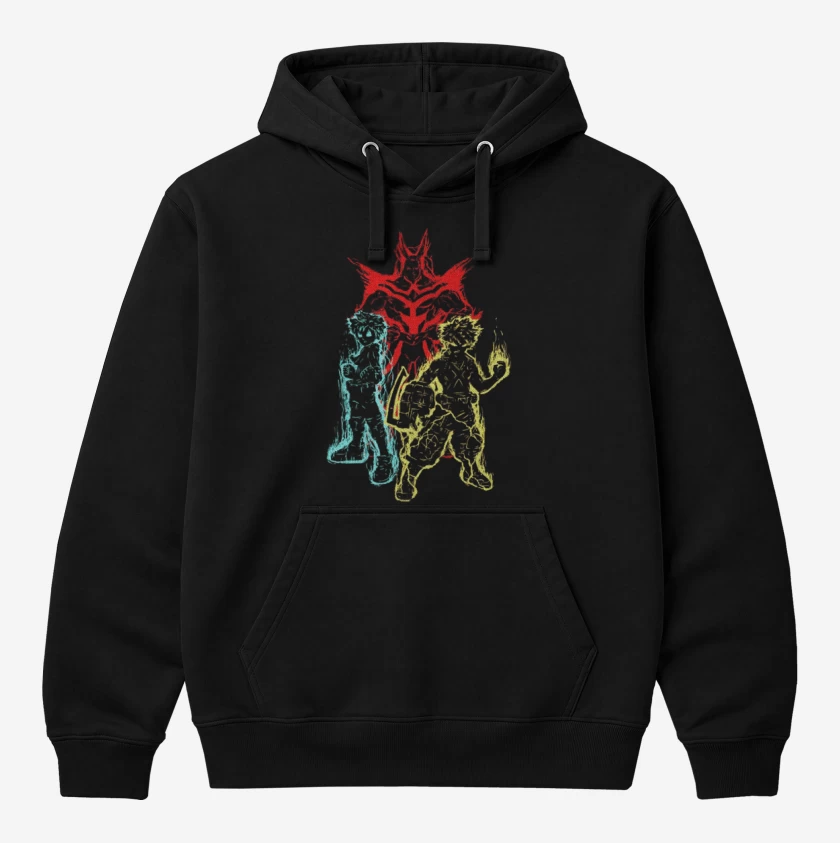 Polerón Canguro Negro de boku no hero 4