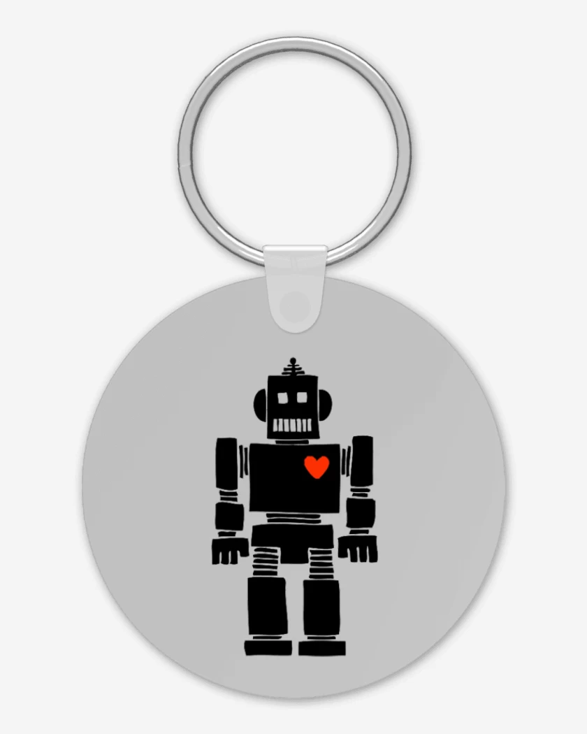 Llavero corazon de robot
