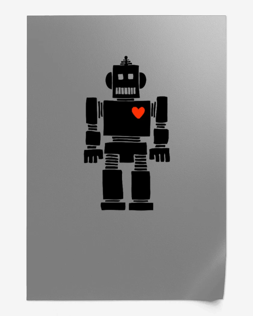 Print corazon de robot