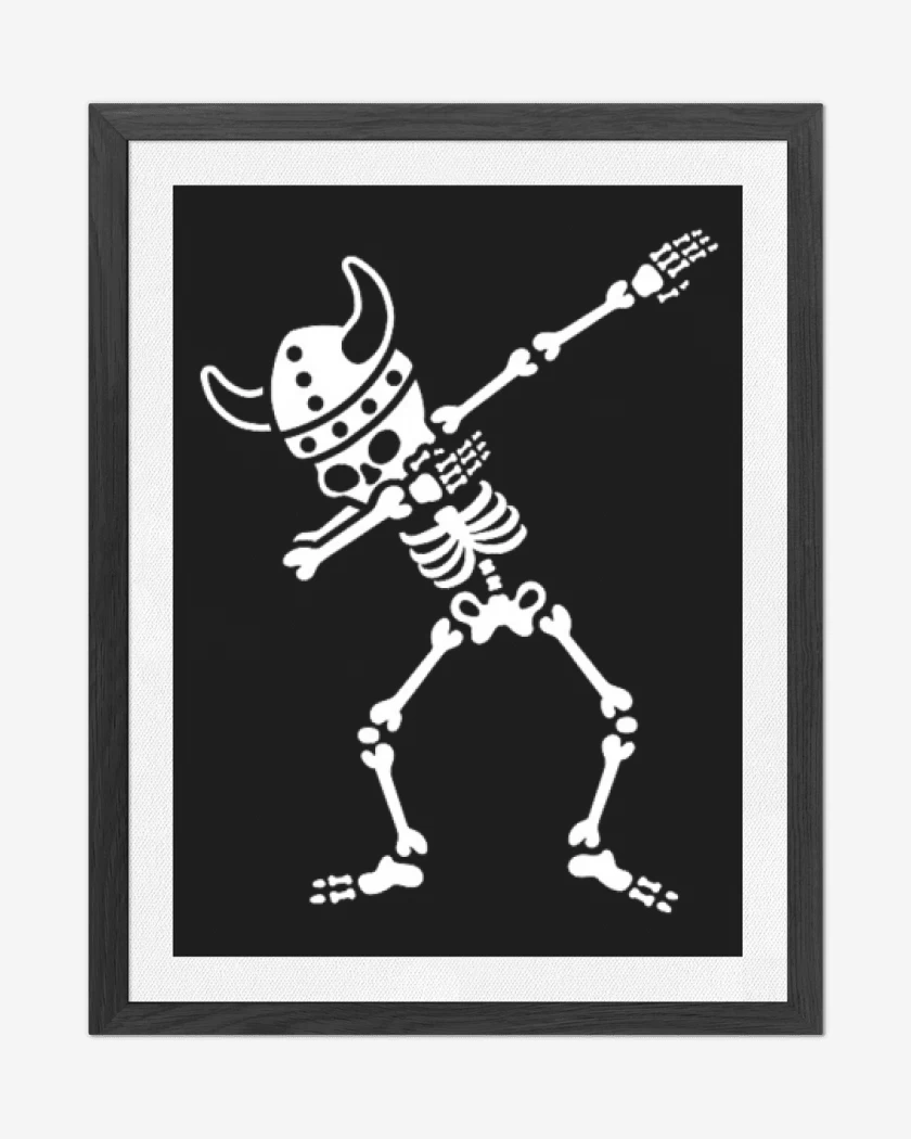 Cuadro decorativo Negro de Dab vikingo