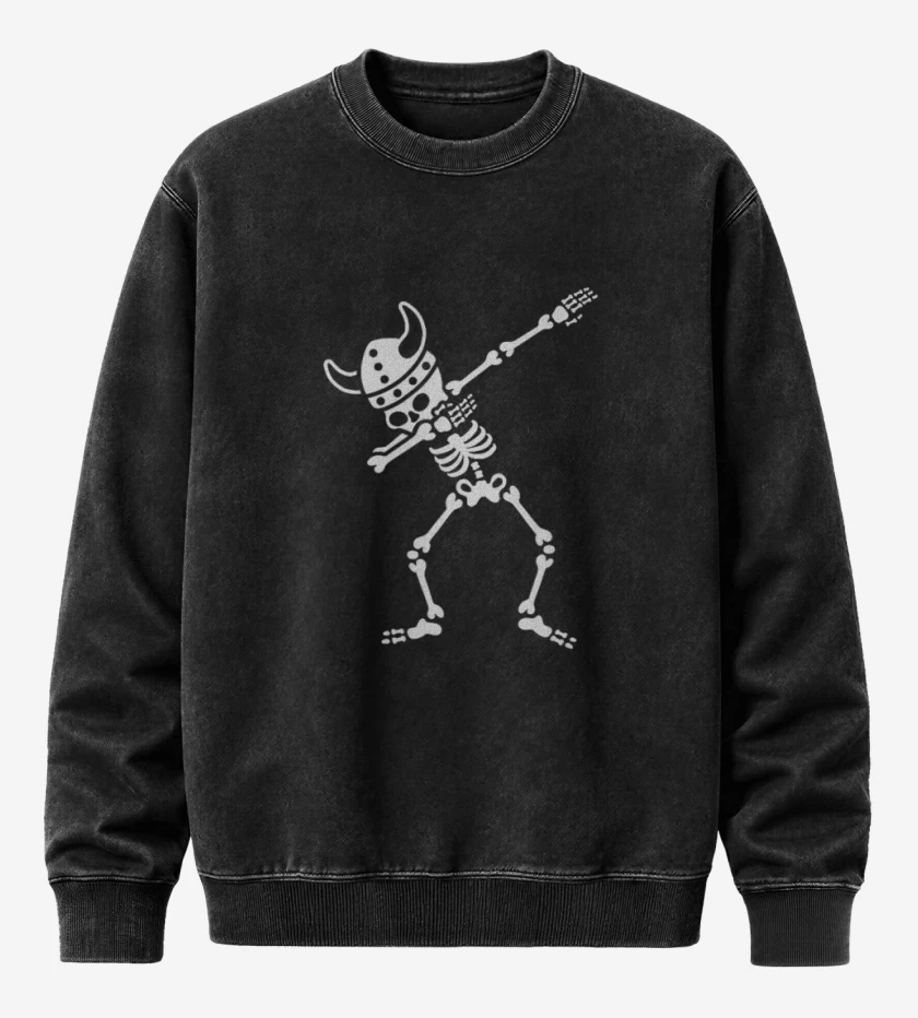 Poleron Polo Acid Wash Negro de Dab vikingo