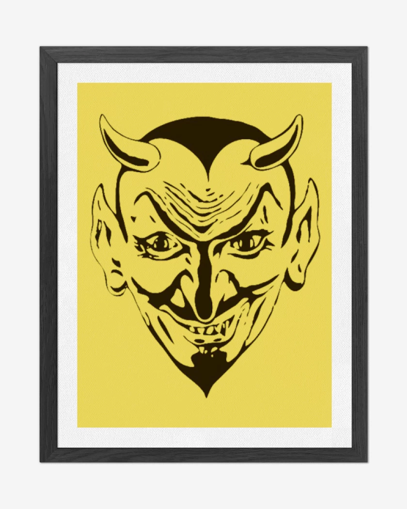 Cuadro decorativo Amarillo de devil