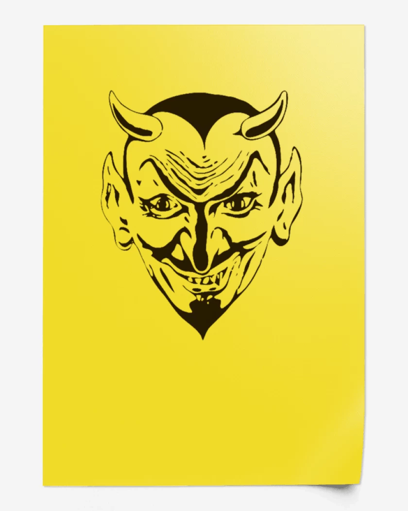 Print Amarillo de devil