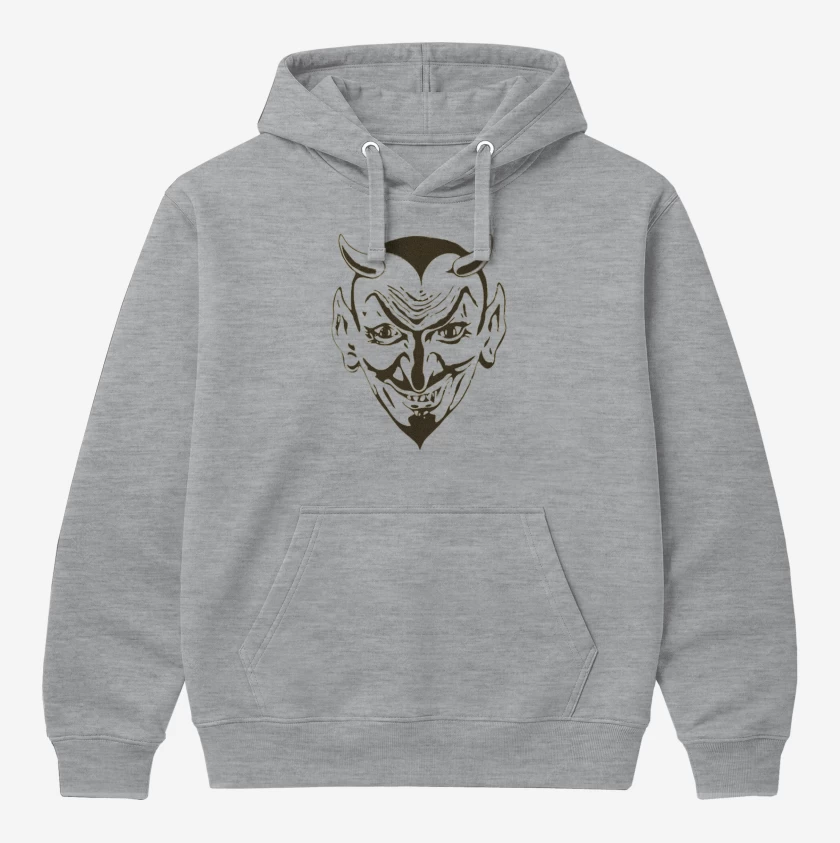 Polerón Canguro Gris Melange de devil