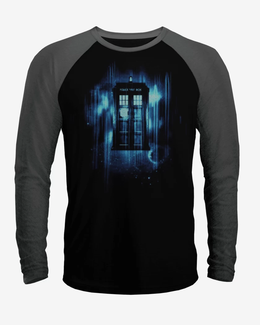 Polera Raglan Negro / Negro Heather de Doctor W