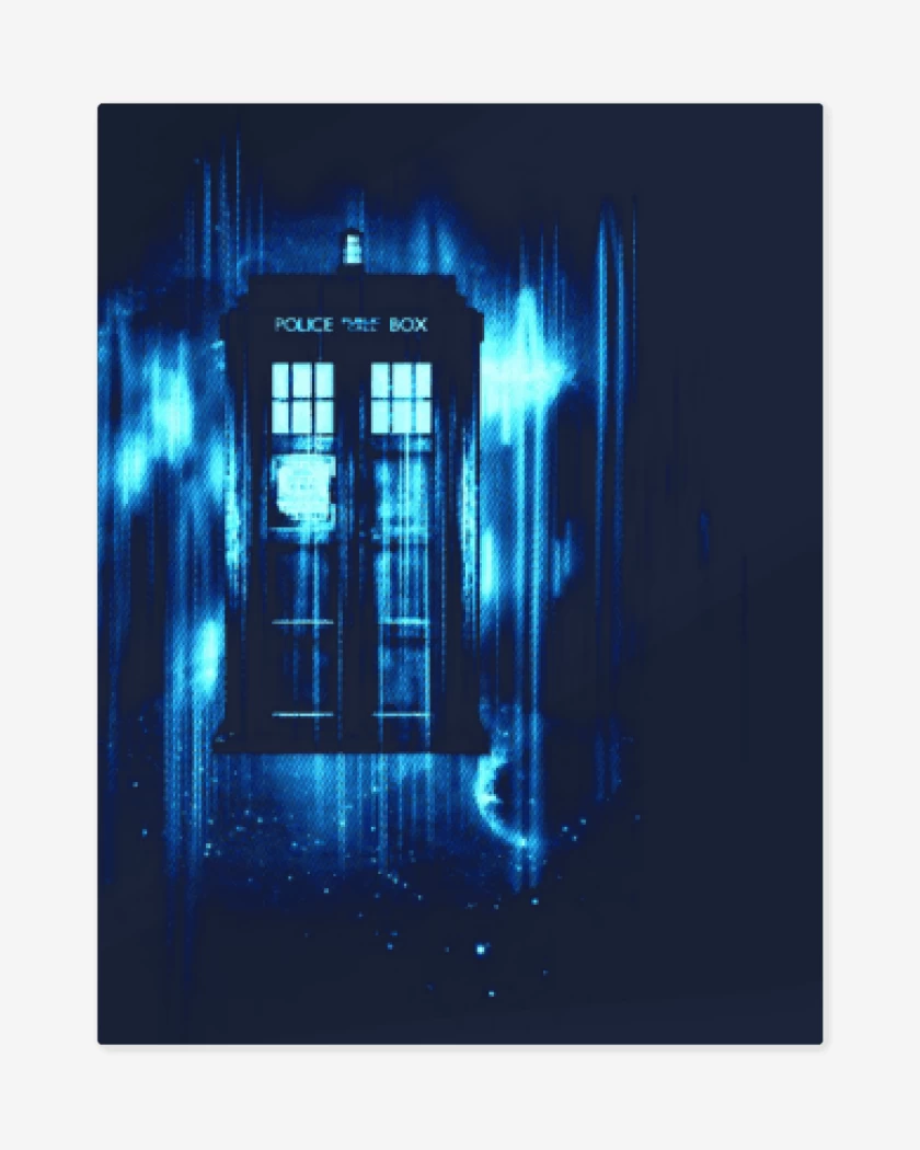 Print metalico Azul Marino de Doctor W