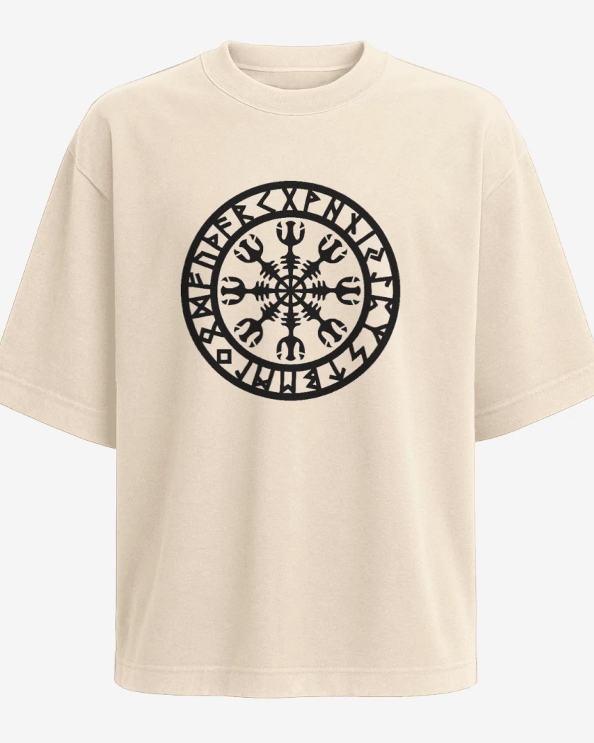 Polera Oversize Escudo vikingo