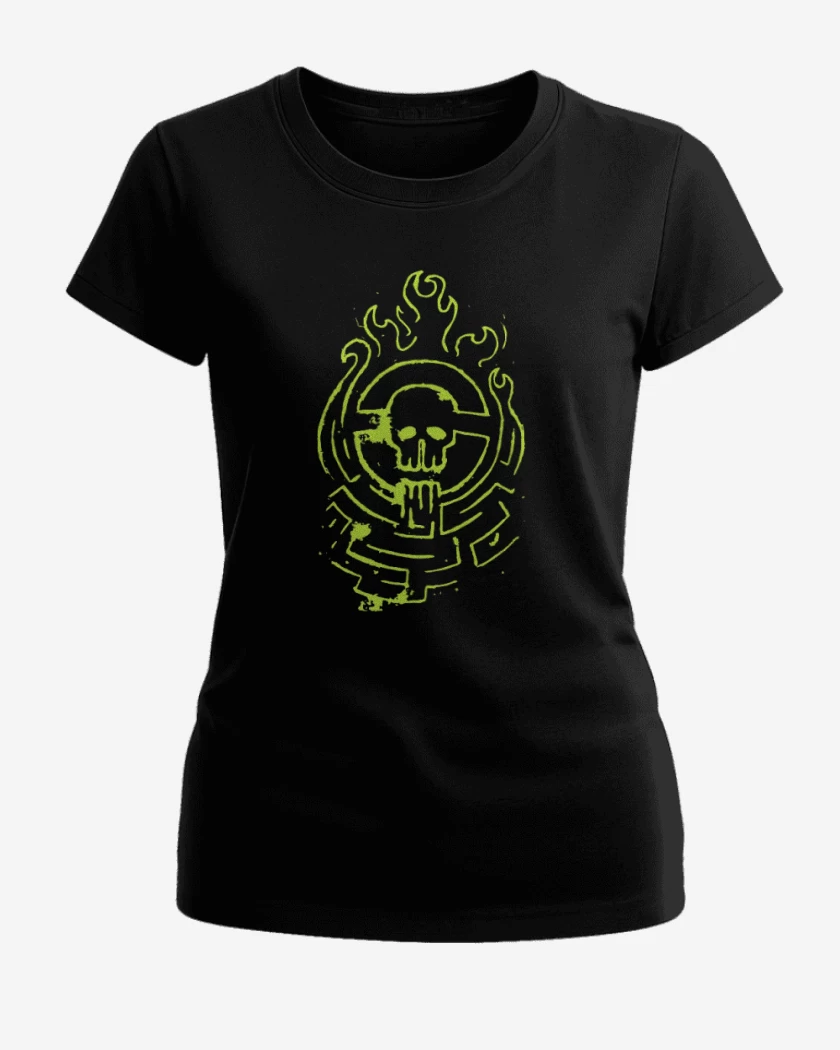 Polera de Mujer Negro de Furia en el camino