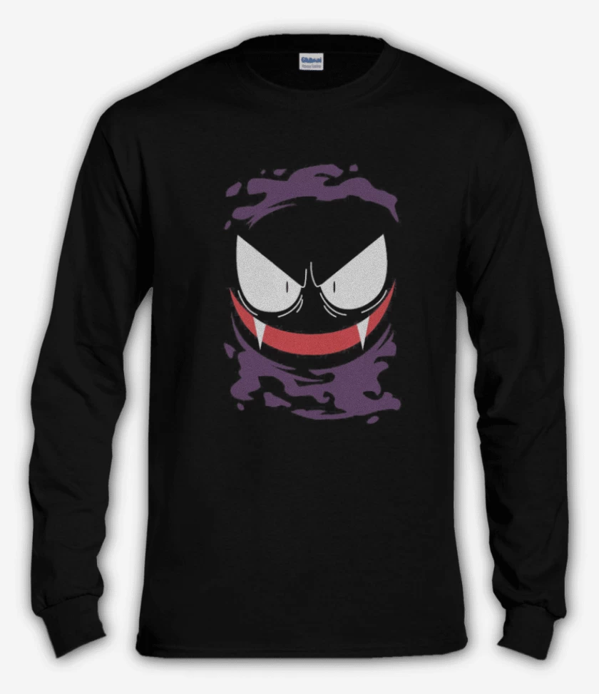 Polera manga larga Negro de Gassstly