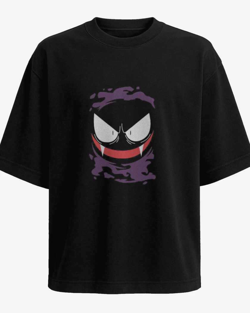 Polera Oversize Negro de Gassstly