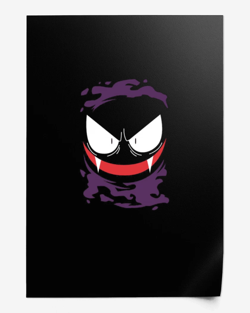 Print Negro de Gassstly