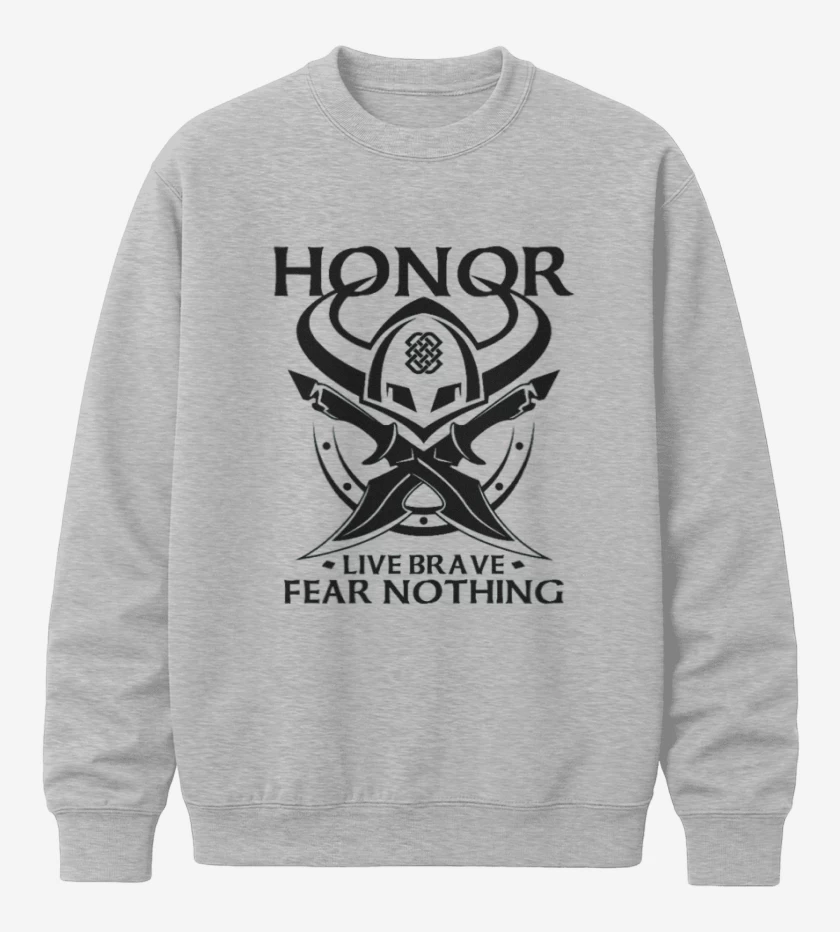 Poleron polo Gris Melange de Honor vikingo