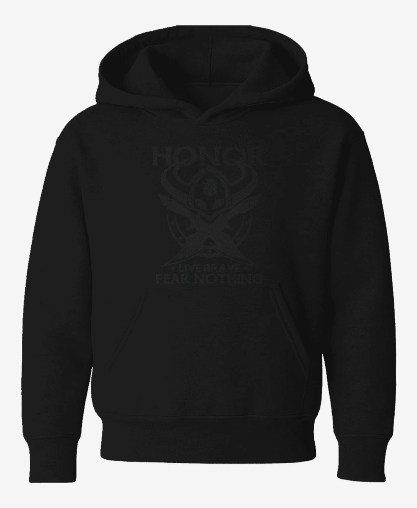 Poleron de niño Negro de Honor vikingo