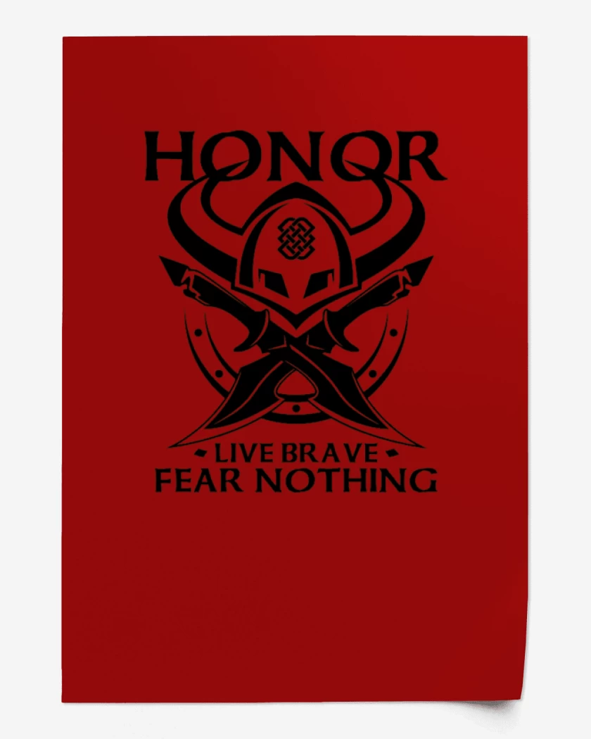 Print Honor vikingo