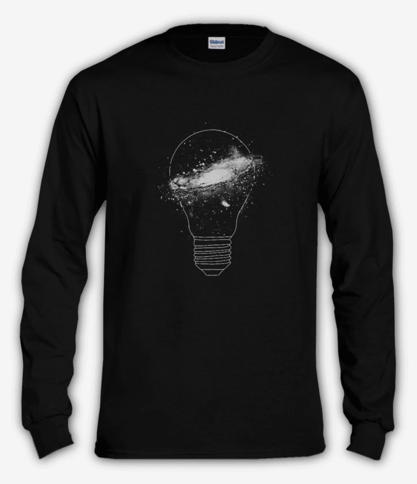 Polera manga larga Negro de Idea espacial