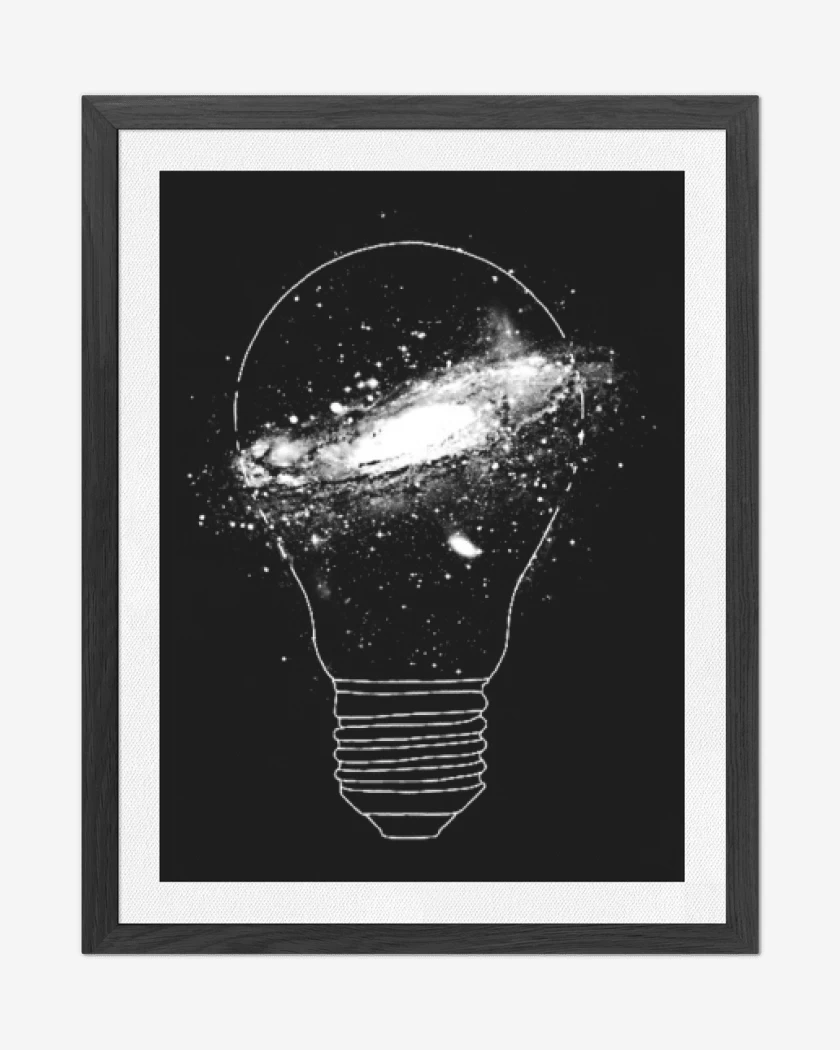 Cuadro decorativo Negro de Idea espacial