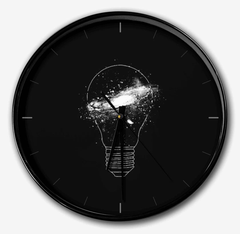 Reloj Negro de Idea espacial