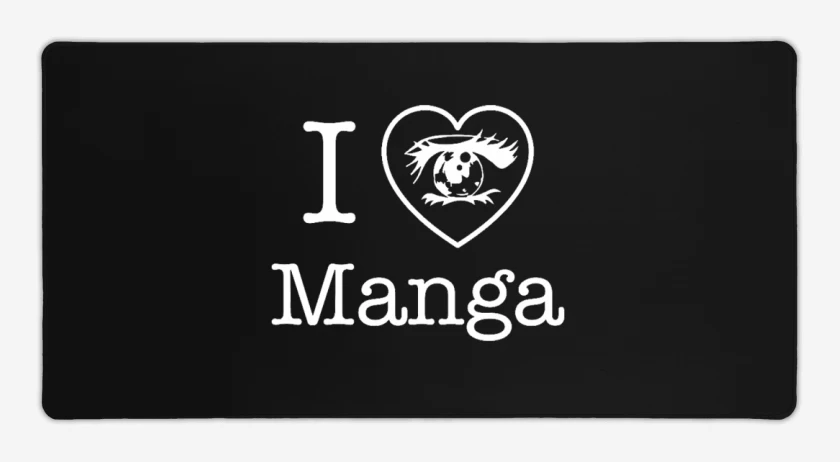 Mouse pad Gamer Negro de Love manga