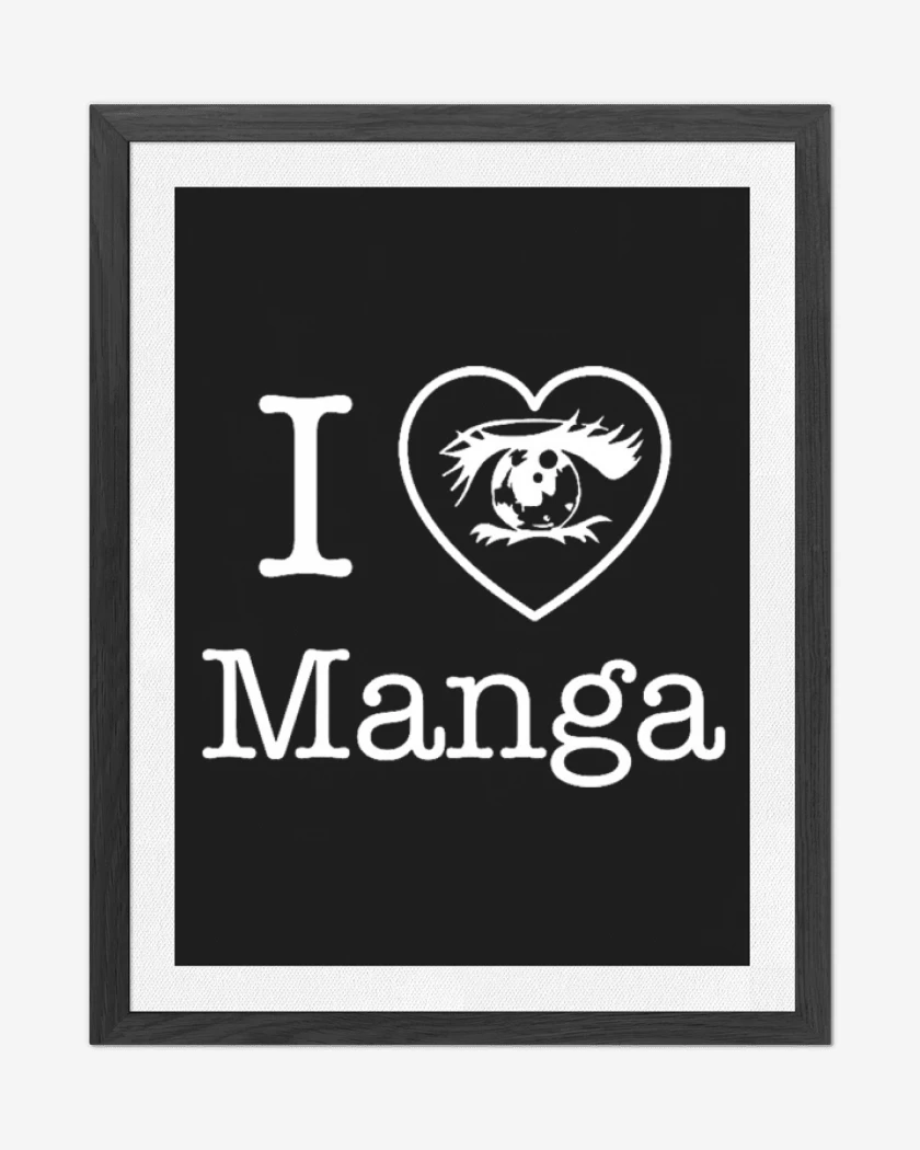 Cuadro decorativo Negro de Love manga