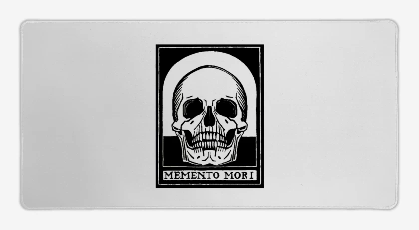 Mouse pad Gamer Blanco de Memento mori 