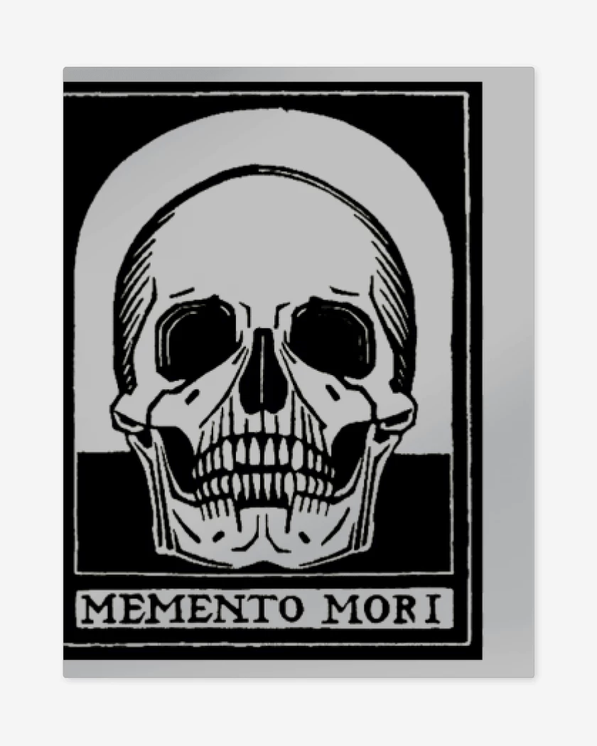 Print metalico Gris Melange de Memento mori 