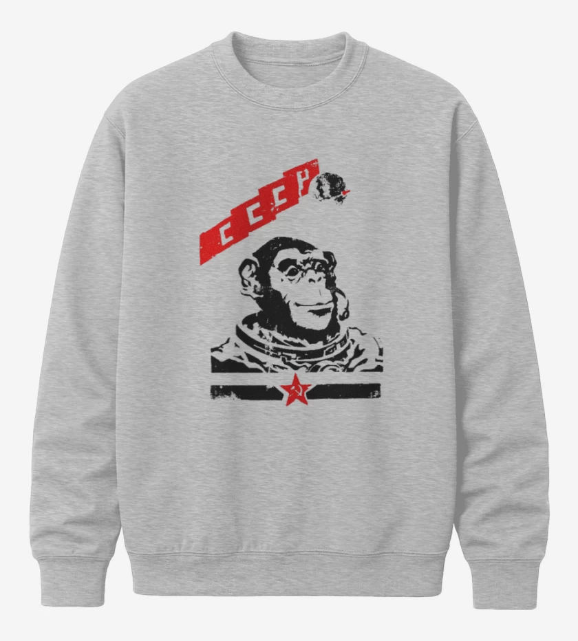 Poleron polo Gris Melange de Mono espacial