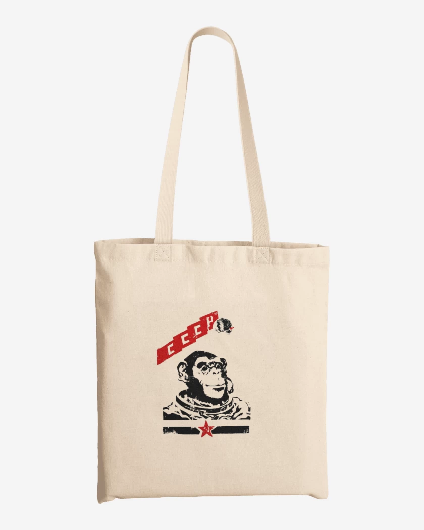 Totebag Blanco de Mono espacial