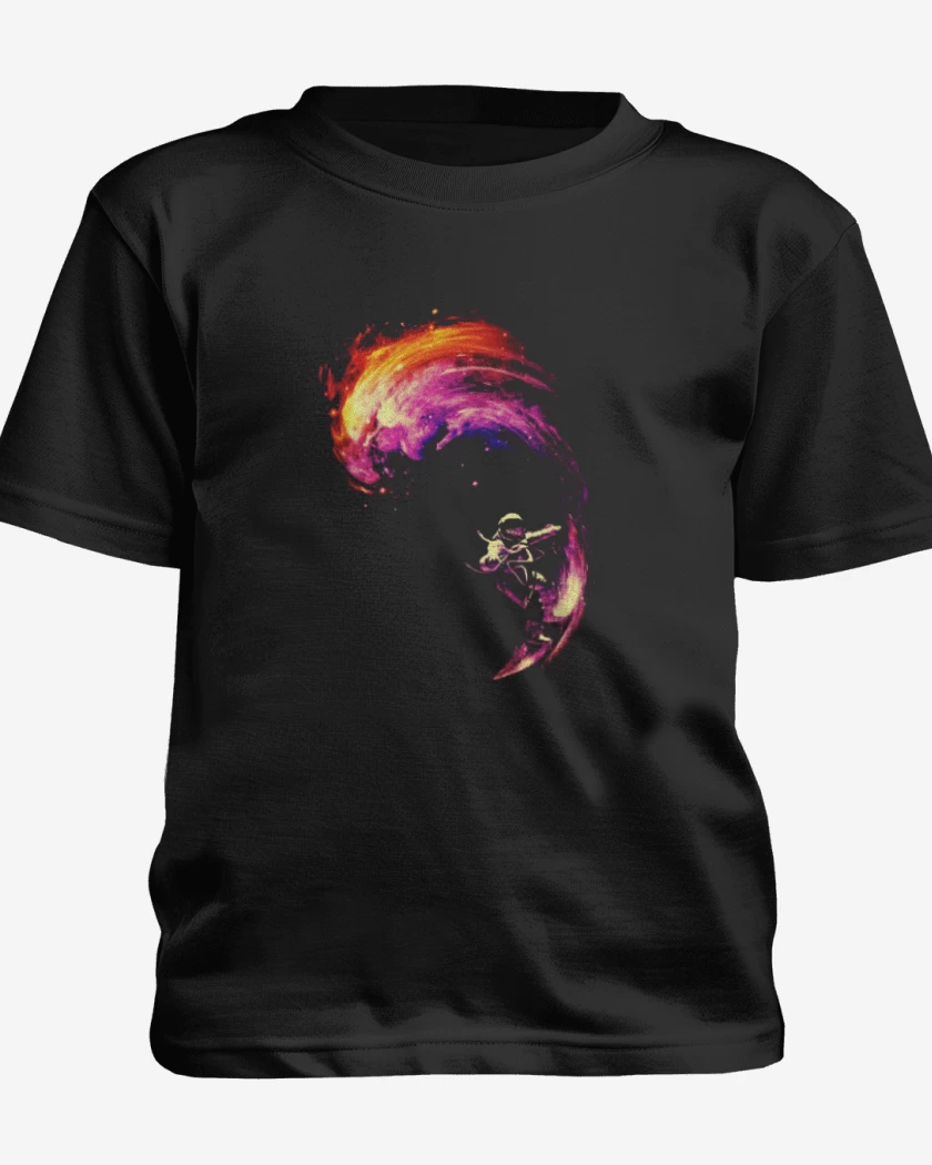 Polera de niño Negro de space surf