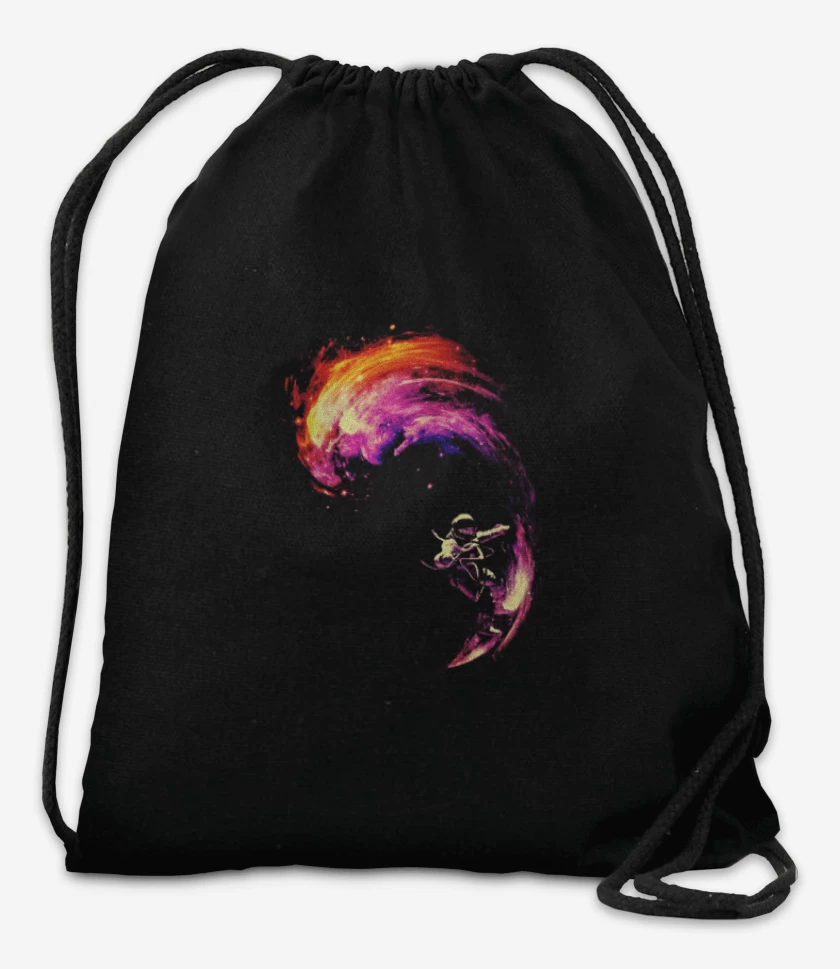 Mochila Negro de space surf
