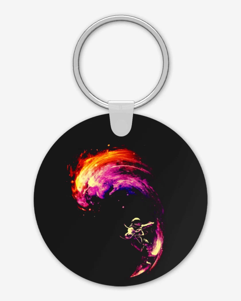 Llavero Negro de space surf