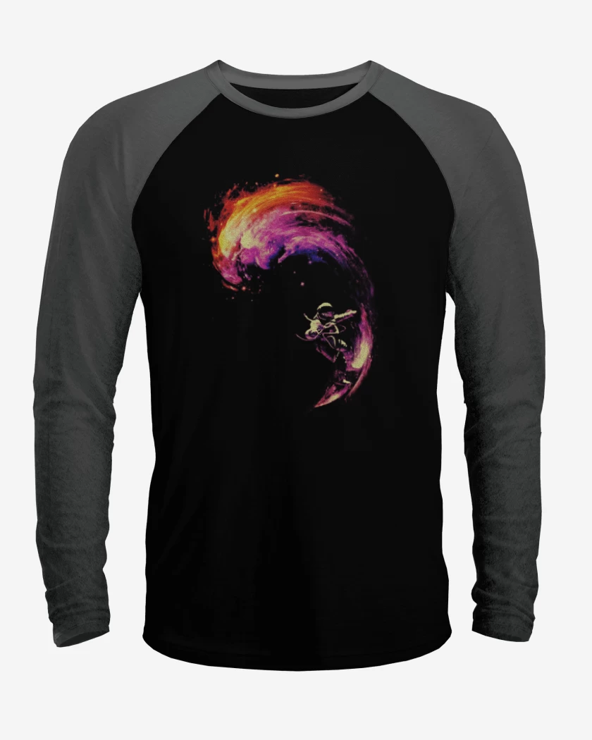 Polera Raglan space surf
