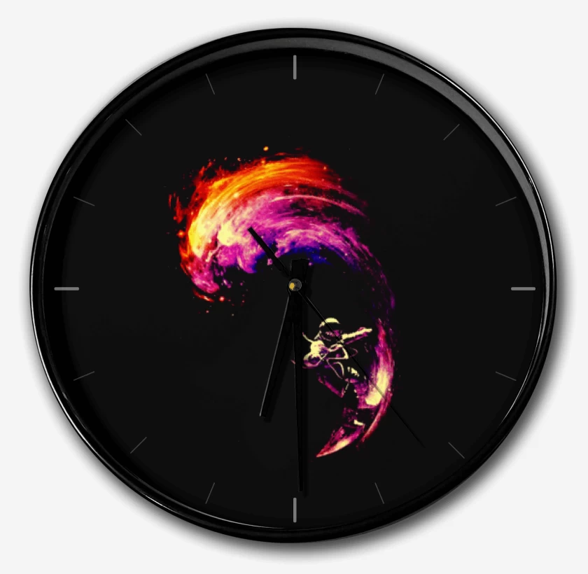 Reloj Negro de space surf