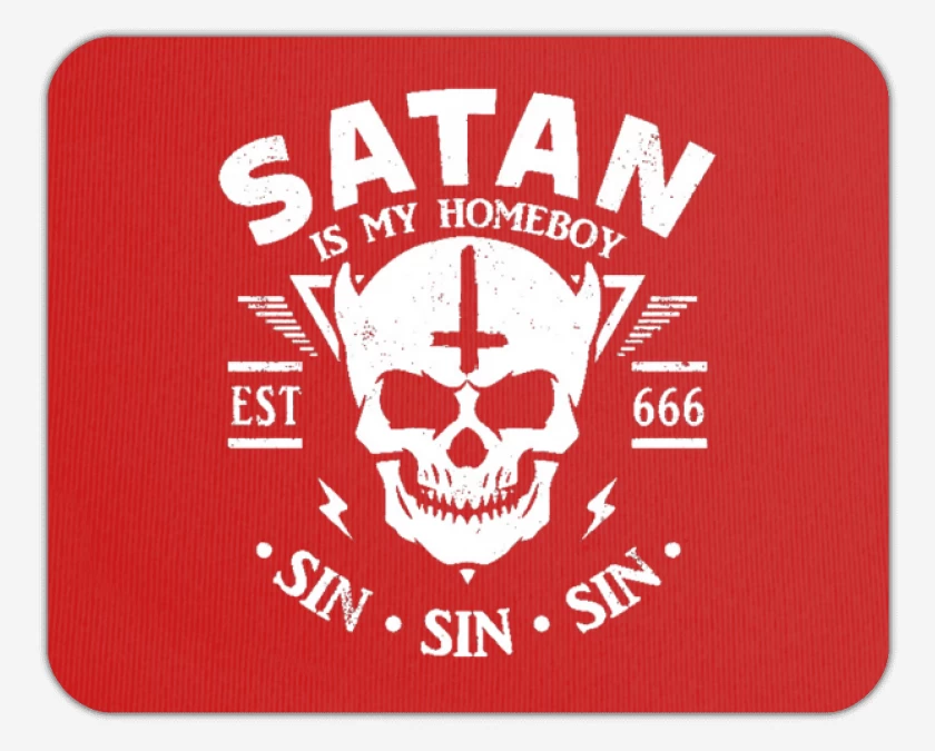 Mousepad Satan es mi copiloto
